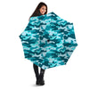 Aqua Camo And Camouflage Print Umbrella-grizzshop