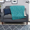 Aqua Paisley Bandana Print Blanket-grizzshop