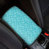 Aqua Paisley Bandana Print Car Center Console Cover-grizzshop