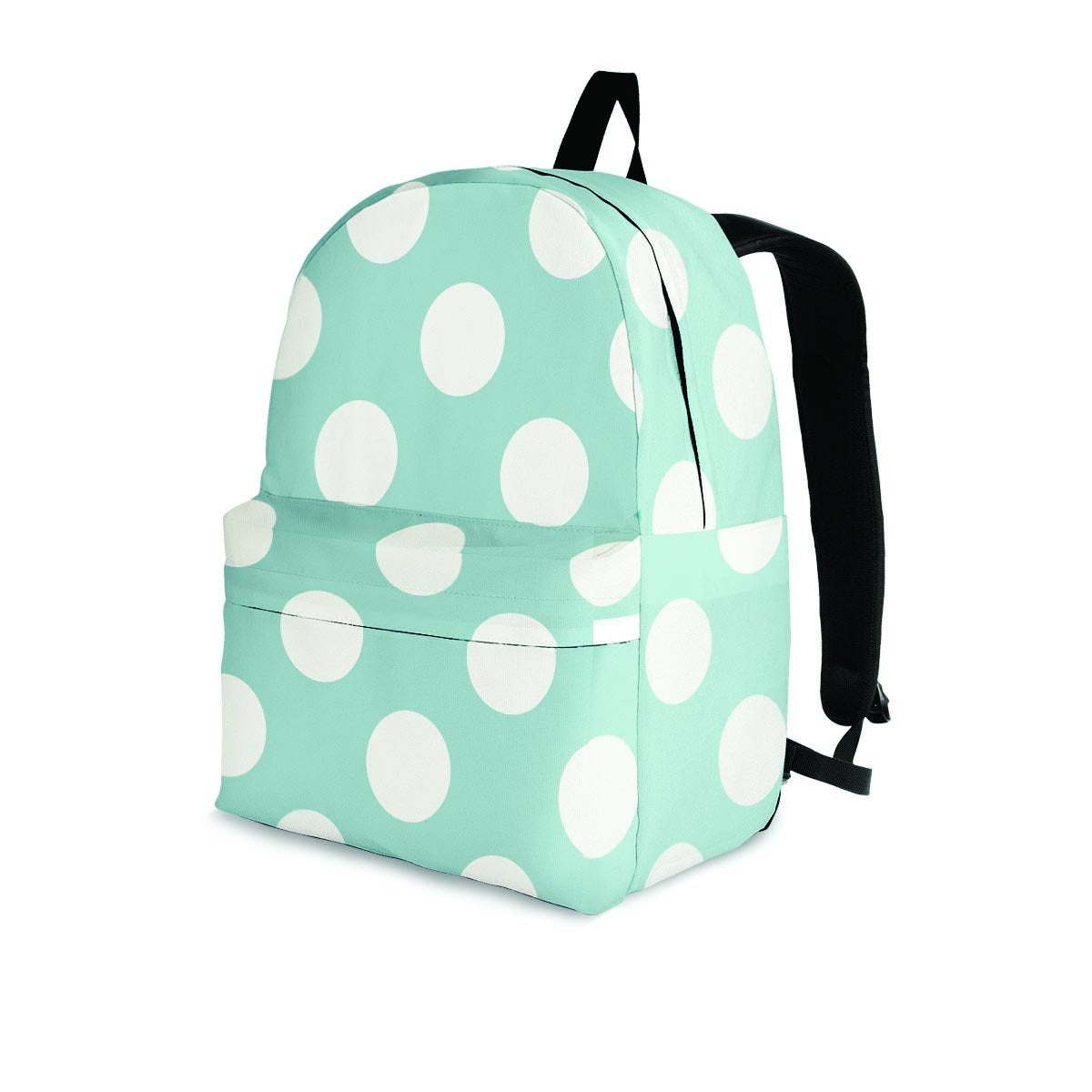 Aqua Polka Dot Backpack-grizzshop