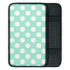 Aqua Polka Dot Car Console Cover-grizzshop