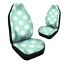 Aqua Polka Dot Car Seat Covers-grizzshop