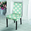 Aqua Polka Dot Chair Cover-grizzshop