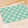 Aqua Polka Dot Door Mat-grizzshop