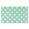 Aqua Polka Dot Door Mat-grizzshop