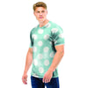 Aqua Polka Dot Men T Shirt-grizzshop