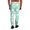 Aqua Polka Dot Men's Joggers-grizzshop