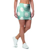 Aqua Polka Dot Mini Skirt-grizzshop