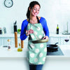 Aqua Polka Dot Women's Apron-grizzshop