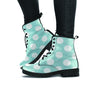 Aqua Polka Dot Women's Boots-grizzshop