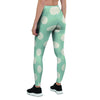 Aqua Polka Dot Women's Leggings-grizzshop