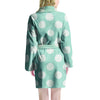 Aqua Polka Dot Women's Robe-grizzshop