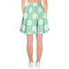 Aqua Polka Dot Women's Skirt-grizzshop