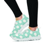 Aqua Polka Dot Women's Sneakers-grizzshop