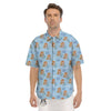 Aquarius Cute Cartoon Print Pattern Men's Short Sleeve Shirts-grizzshop