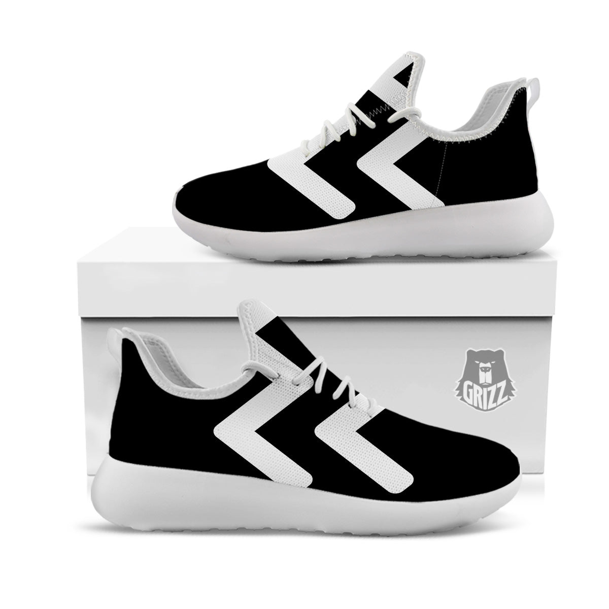 Aquarius Sign White And Black Print White Athletic Shoes-grizzshop