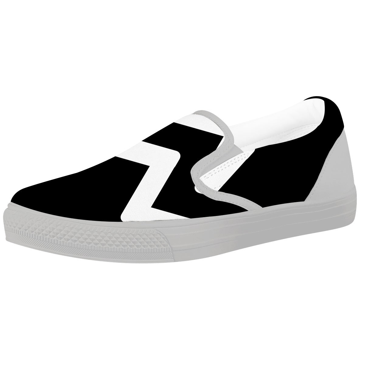 Aquarius Sign White And Black Print White Slip On Shoes-grizzshop