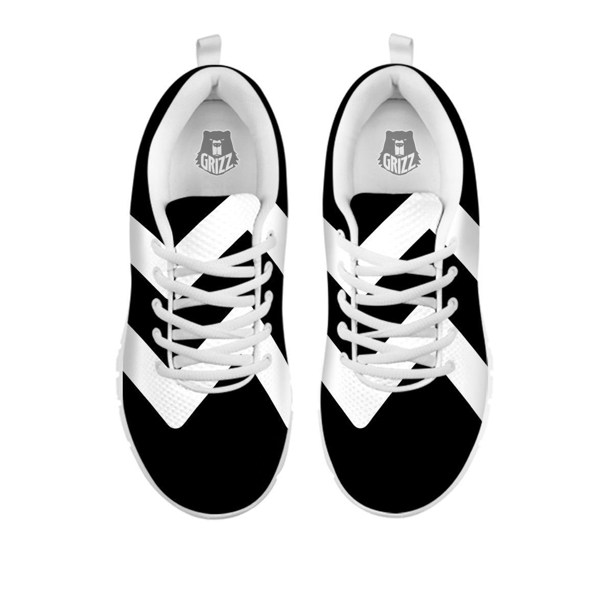 Aquarius Sign White And Black Print White Sneaker-grizzshop
