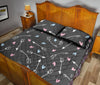 Archery Heart Pattern Print Bed Set Quilt-grizzshop