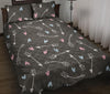 Archery Heart Pattern Print Bed Set Quilt-grizzshop