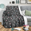 Archery Heart Pattern Print Blanket-grizzshop