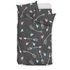 Archery Heart Pattern Print Duvet Cover Bedding Set-grizzshop