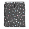 Archery Heart Pattern Print Duvet Cover Bedding Set-grizzshop