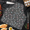 Archery Heart Pattern Print Men's Apron-grizzshop