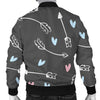 Archery Heart Pattern Print Men's Bomber Jacket-grizzshop