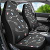 Archery Heart Pattern Print Universal Fit Car Seat Covers-grizzshop