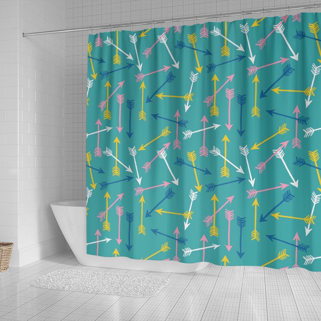 Archery Pattern Print Bathroom Shower Curtain-grizzshop