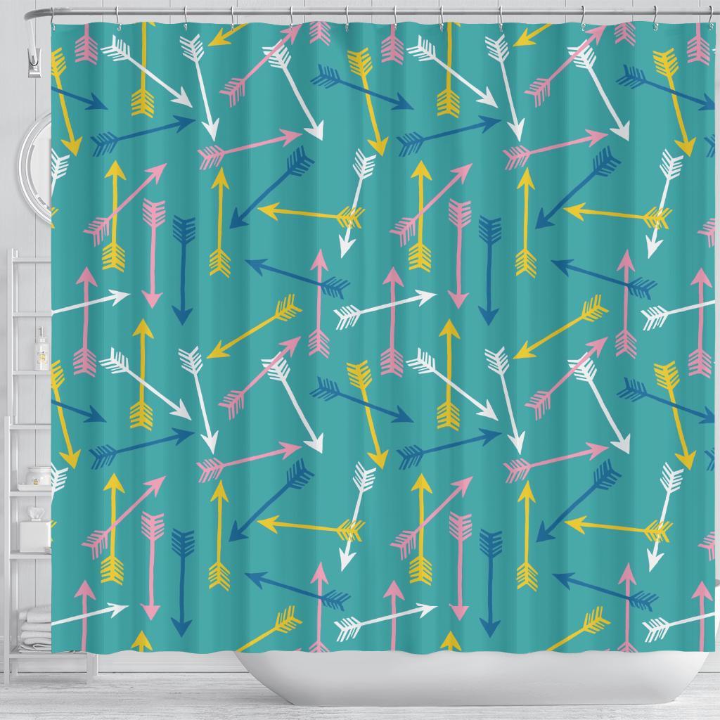 Archery Pattern Print Bathroom Shower Curtain-grizzshop