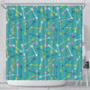 Archery Pattern Print Bathroom Shower Curtain-grizzshop