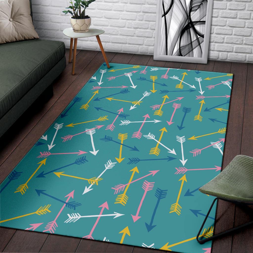 Archery Pattern Print Floor Mat-grizzshop