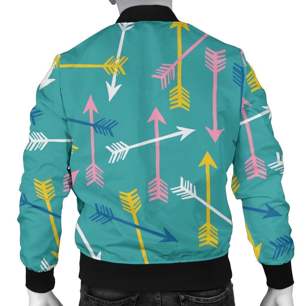 Archery Pattern Print Men's Bomber Jacket-grizzshop