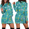 Archery Pattern Print Women Hoodie Dress-grizzshop