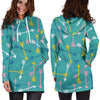 Archery Pattern Print Women Hoodie Dress-grizzshop