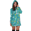 Archery Pattern Print Women Hoodie Dress-grizzshop