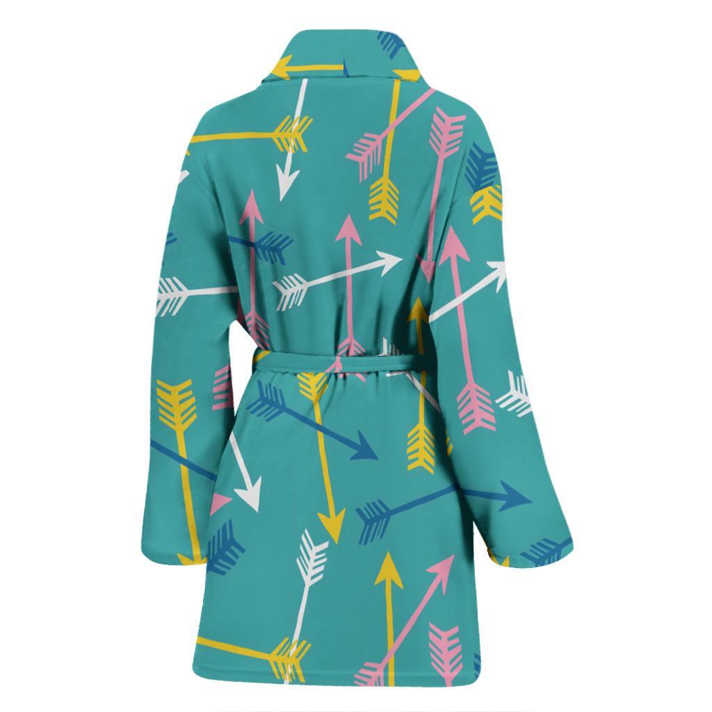 Archery Pattern Print Women Long Robe-grizzshop