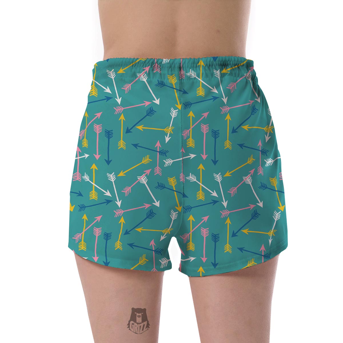 Archery Pattern Print Women's Shorts-grizzshop