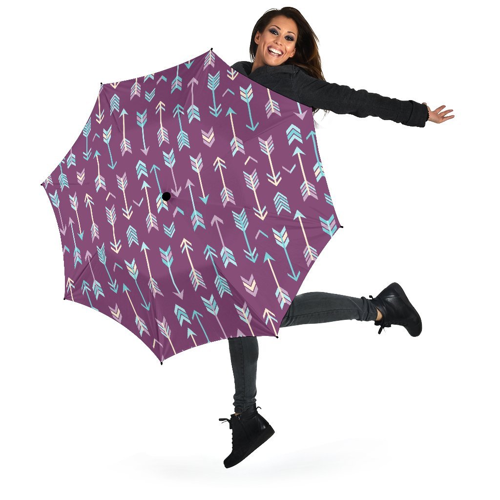 Archery Print Pattern Automatic Foldable Umbrella-grizzshop