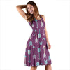 Archery Print Pattern Dress-grizzshop