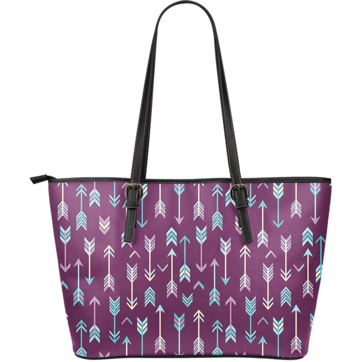 Archery Print Pattern Leather Tote Bag-grizzshop