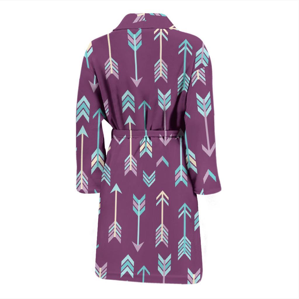 Archery Print Pattern Men Long Robe-grizzshop