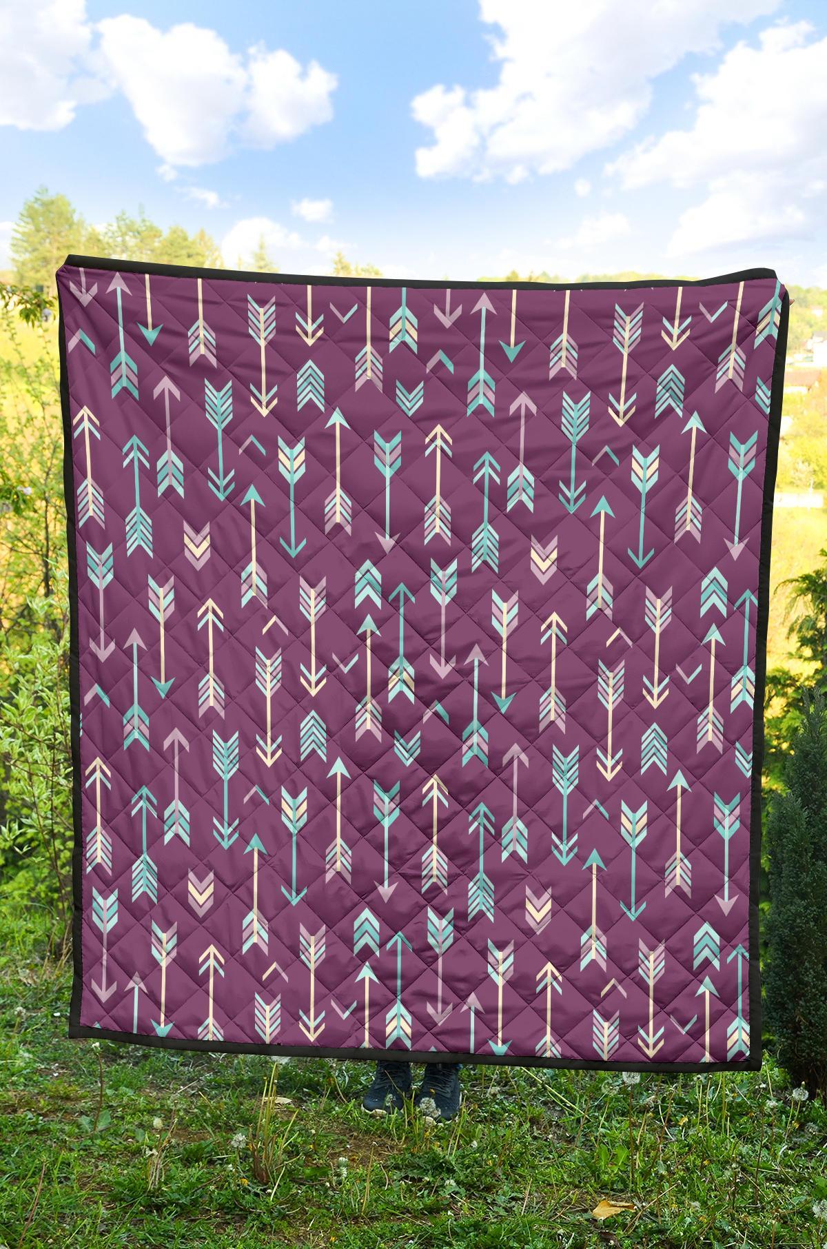Archery Print Pattern Quilt-grizzshop