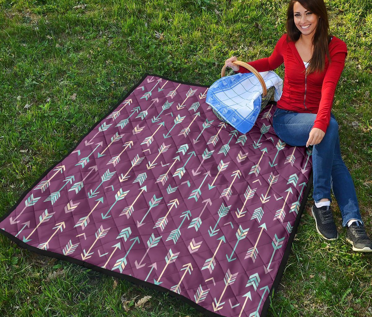 Archery Print Pattern Quilt-grizzshop