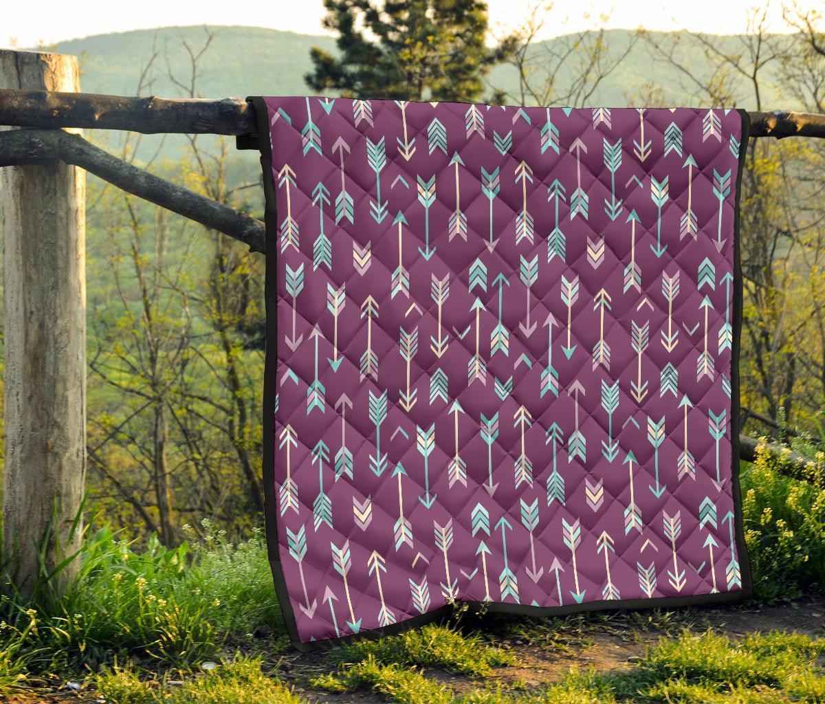 Archery Print Pattern Quilt-grizzshop