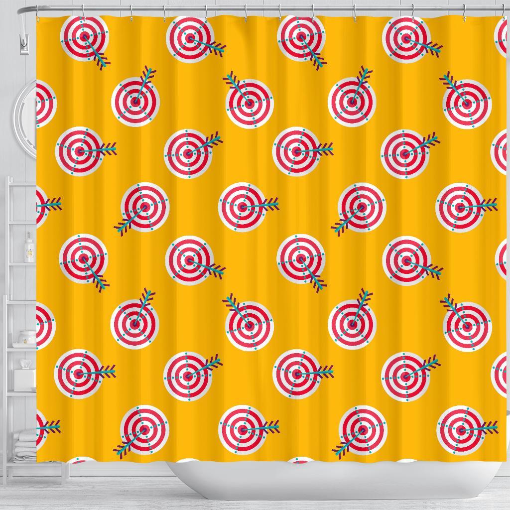 Archery Targets Pattern Print Bathroom Shower Curtain-grizzshop