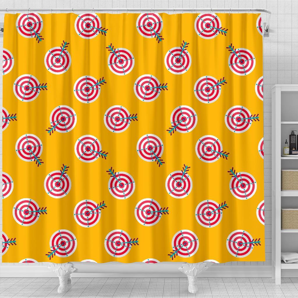 Archery Targets Pattern Print Bathroom Shower Curtain-grizzshop