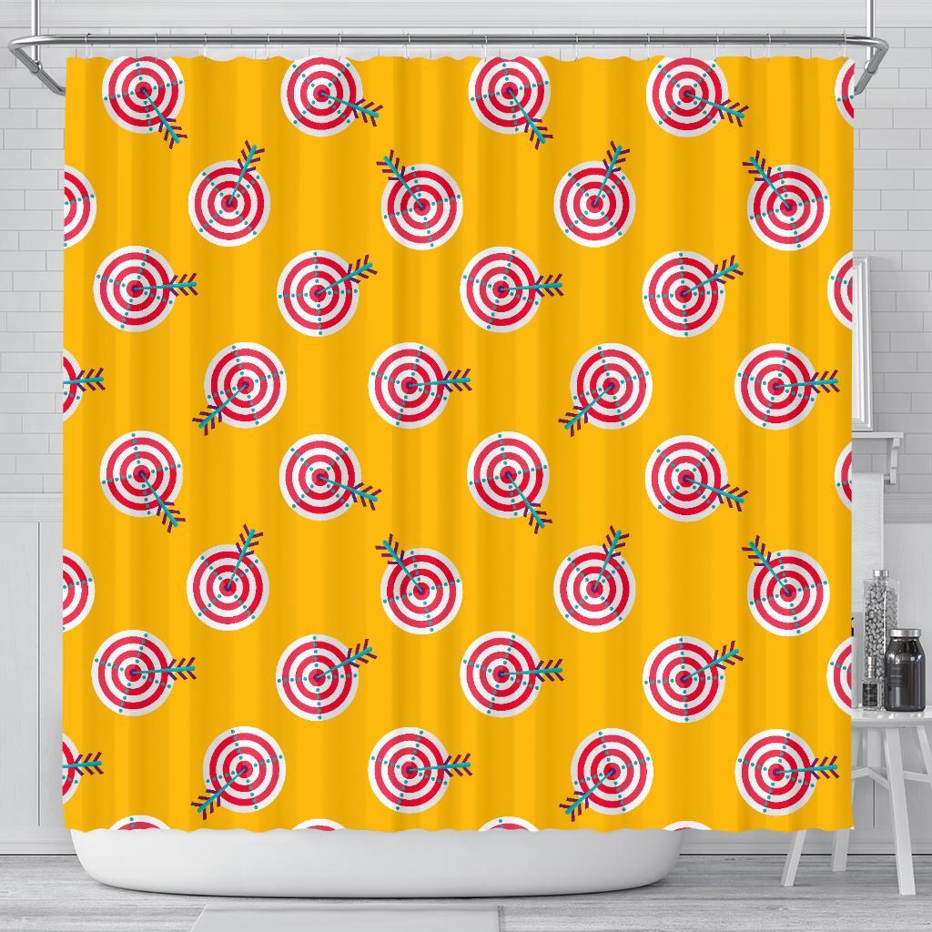 Archery Targets Pattern Print Bathroom Shower Curtain-grizzshop